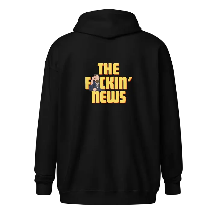 The F*ckin' News Yellow Logo Hoodie product image (1)