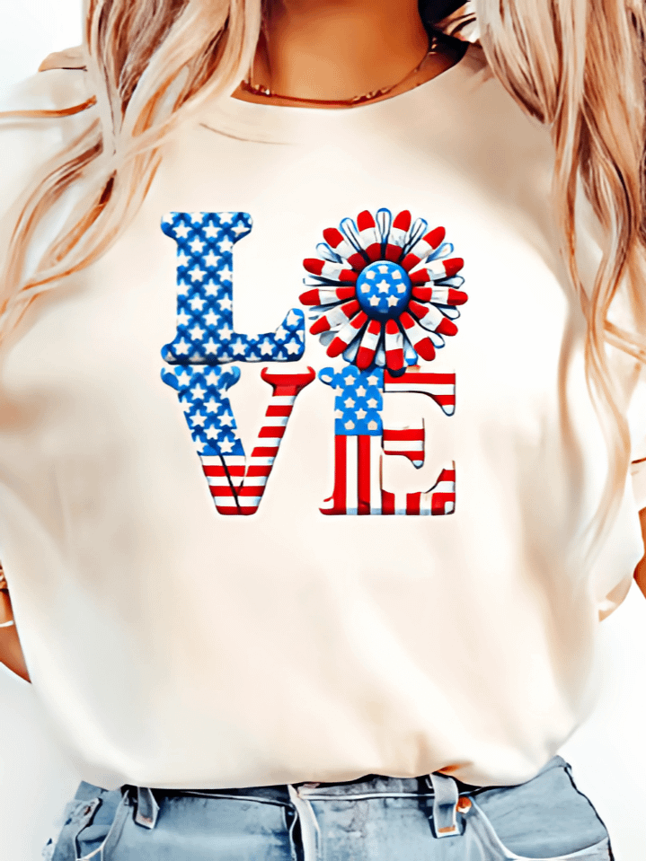 Love America T-Shirt Design – Patriotic Tribute with USA Flag and Heartfelt Theme Sublimation PNG – Perfect for Memorial Day and Honoring Heroes – Instant Digital Download – High-Resolution 300 DPI product image (1)