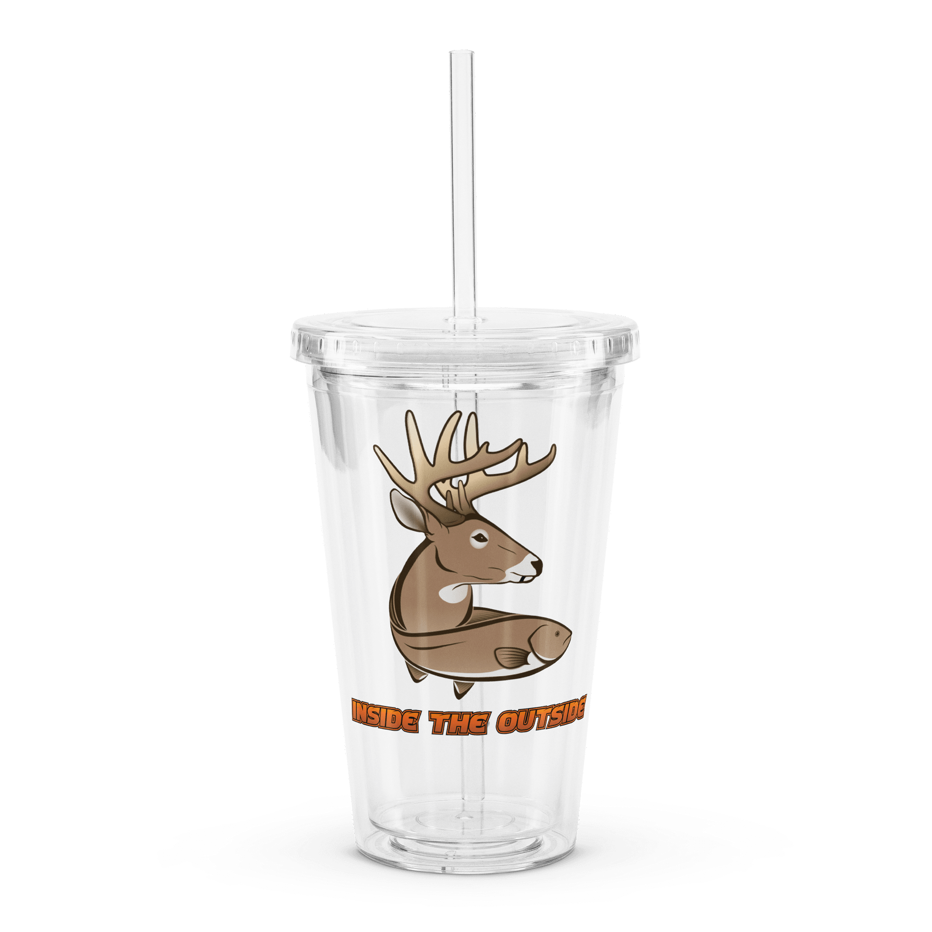 Double Wall Tumbler - Natural - W/ Cap & Straw product image (1)