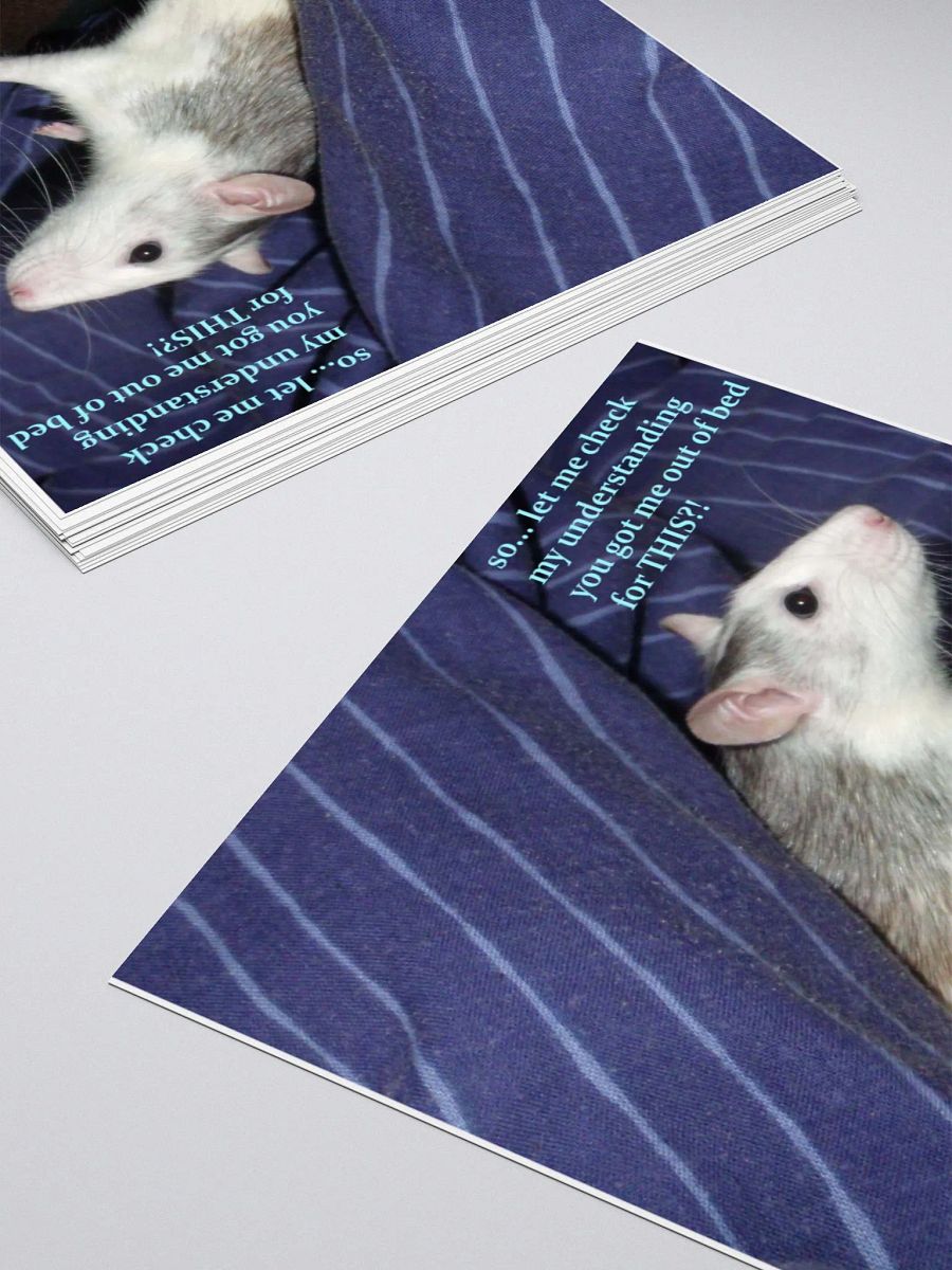 Annoyed husky rat sticker product image (10)