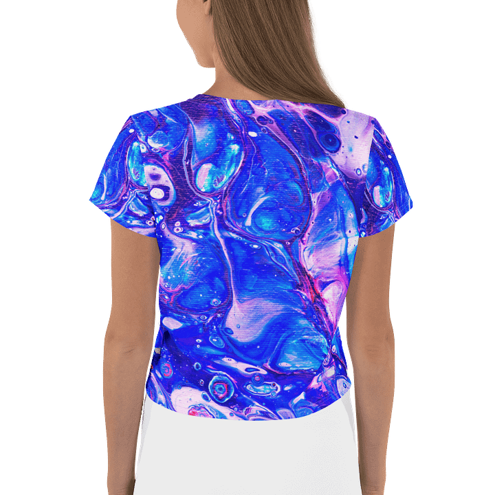 Bubblegum Fluid Acrylic Crop Tee product image (2)