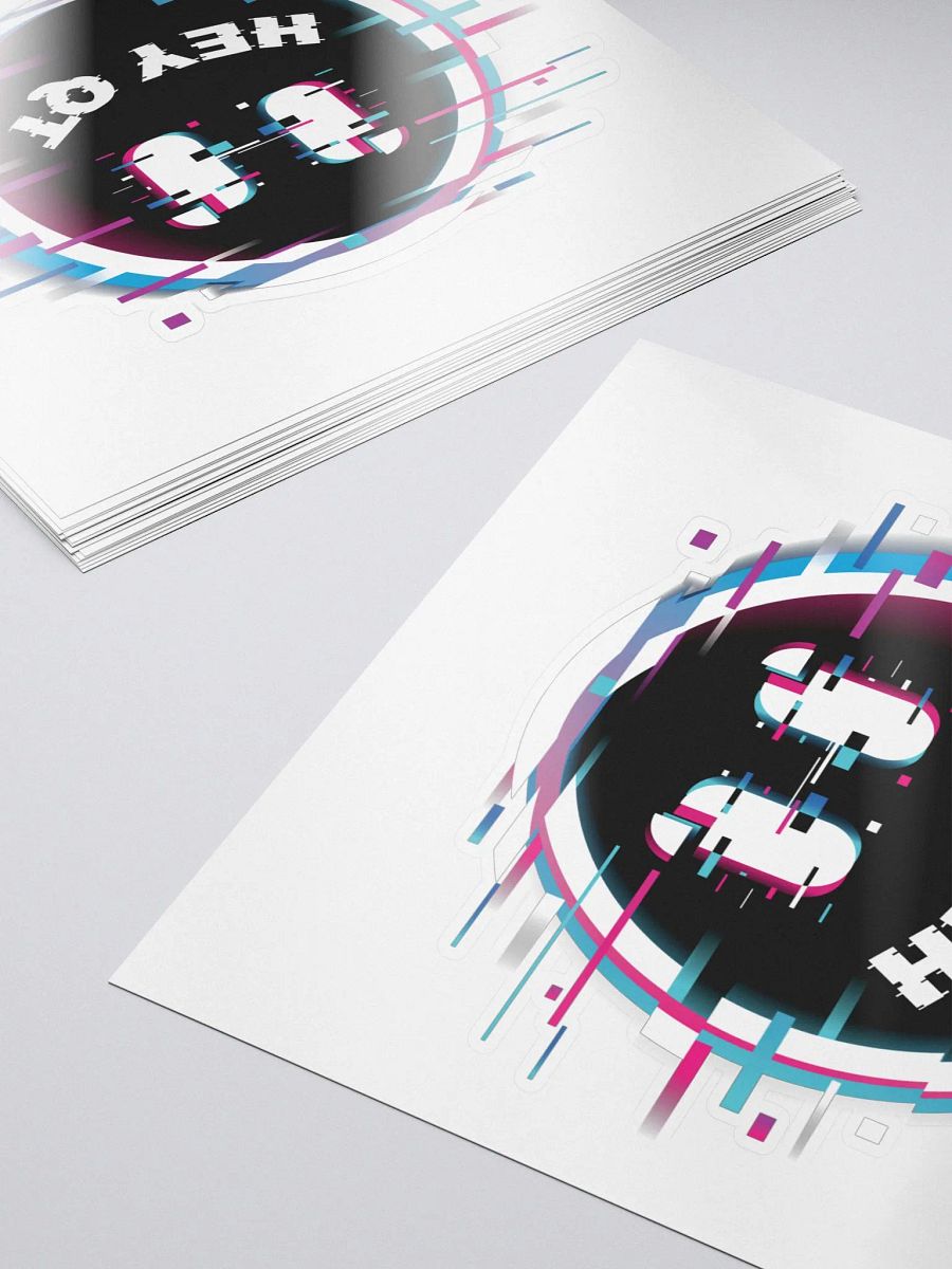 Glitch Hey QT Sticker product image (5)