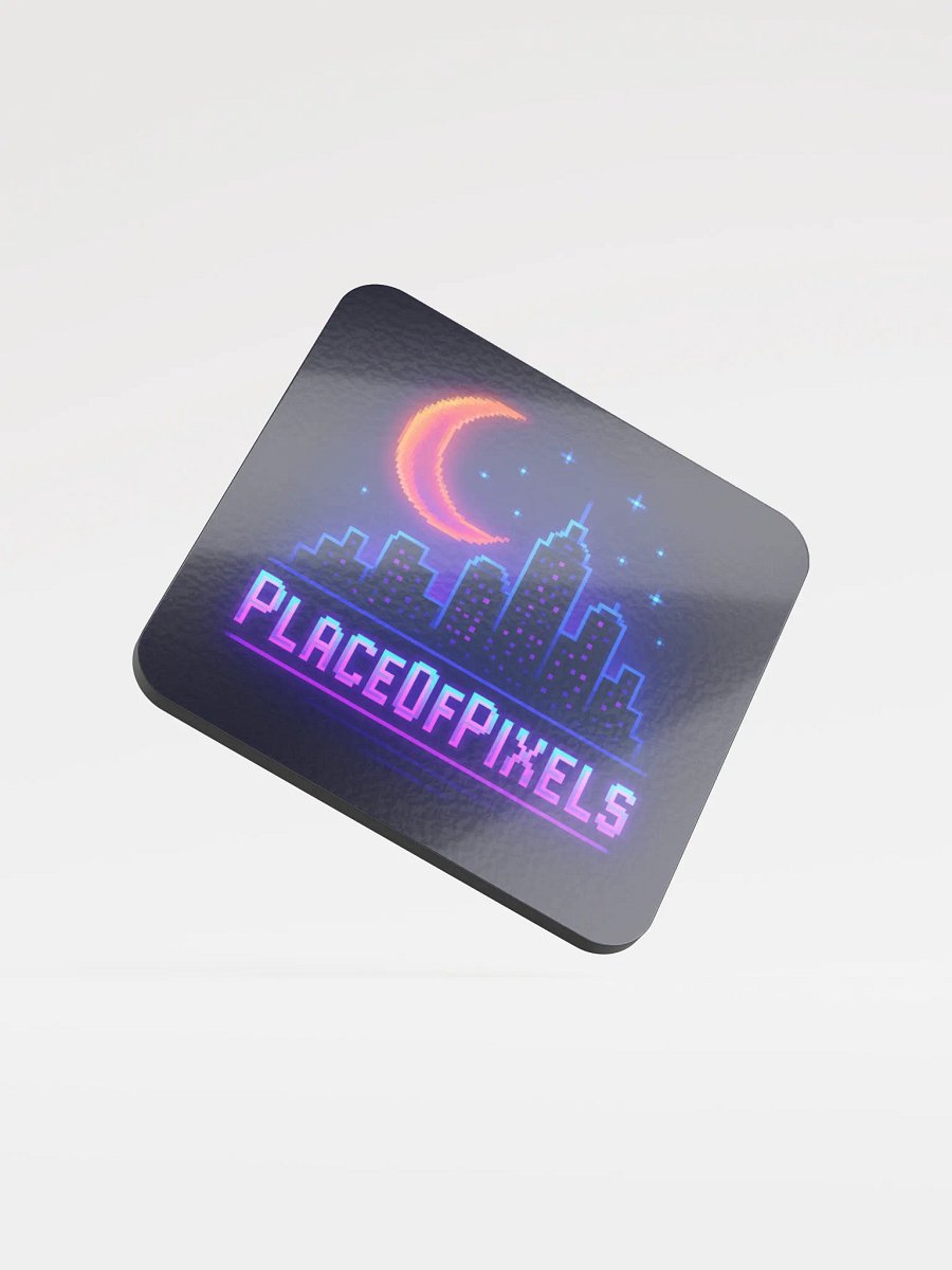 PlaceOfPixels Logo Cork Coaster For Pixel Perfect Breaks product image (1)