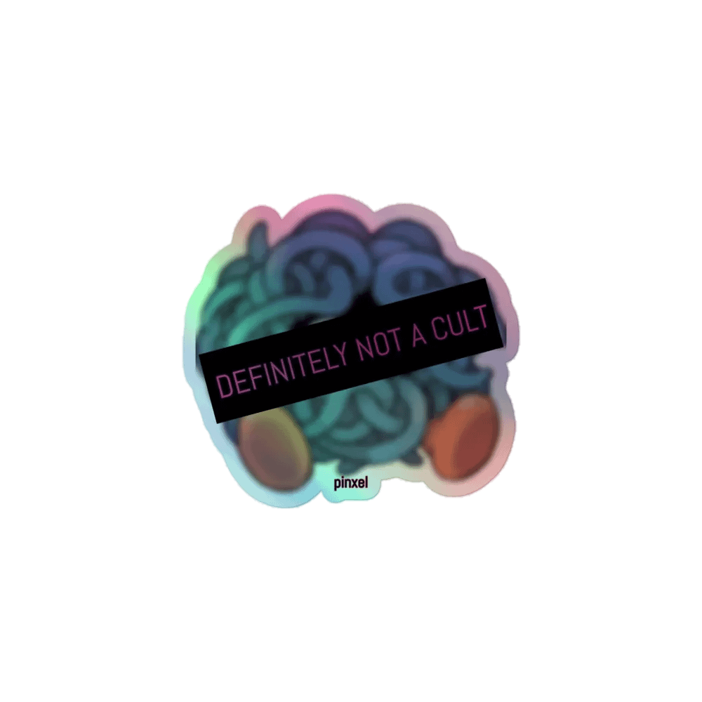 Definitely Not a Cult - Holo Sticker product image (1)
