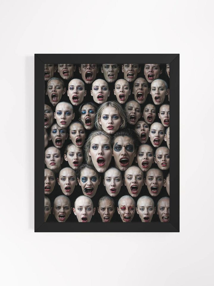 Screaming Faces Framed Print product image (1)