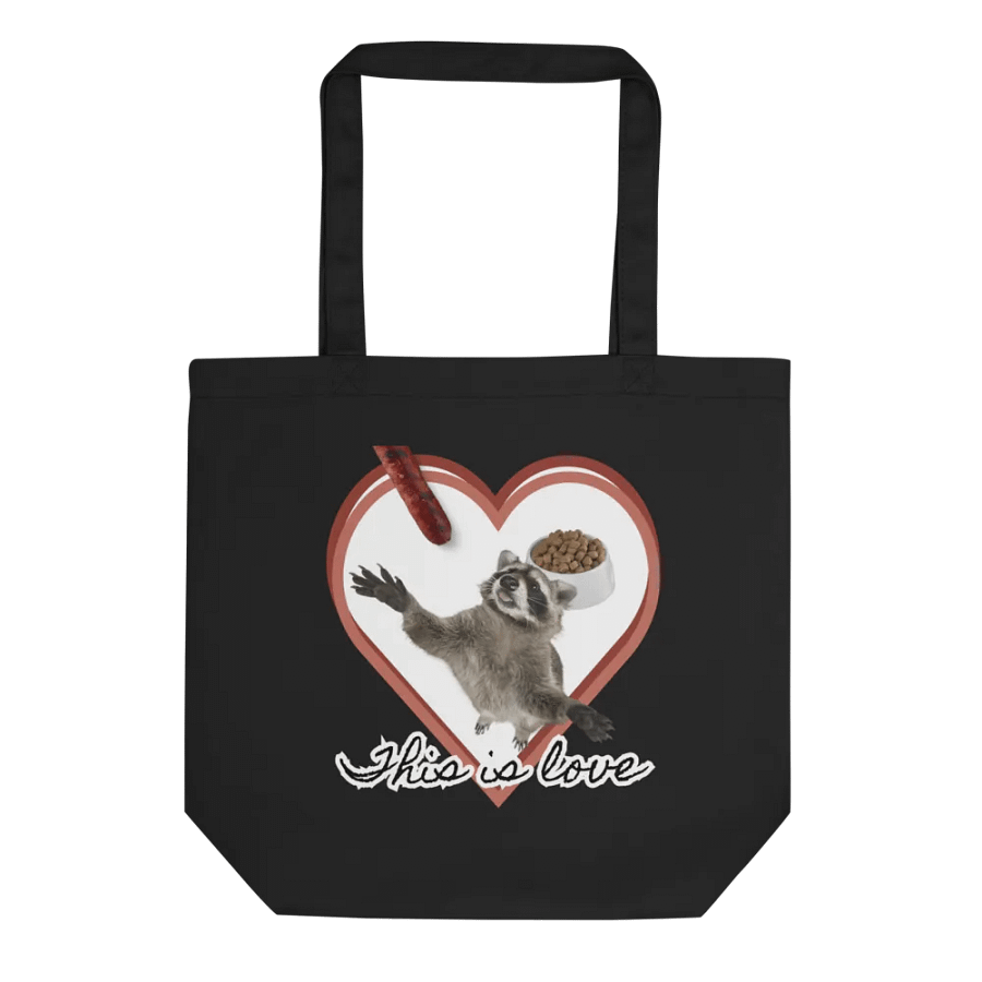 Tote Bag - This Is Love Raccoon product image (3)