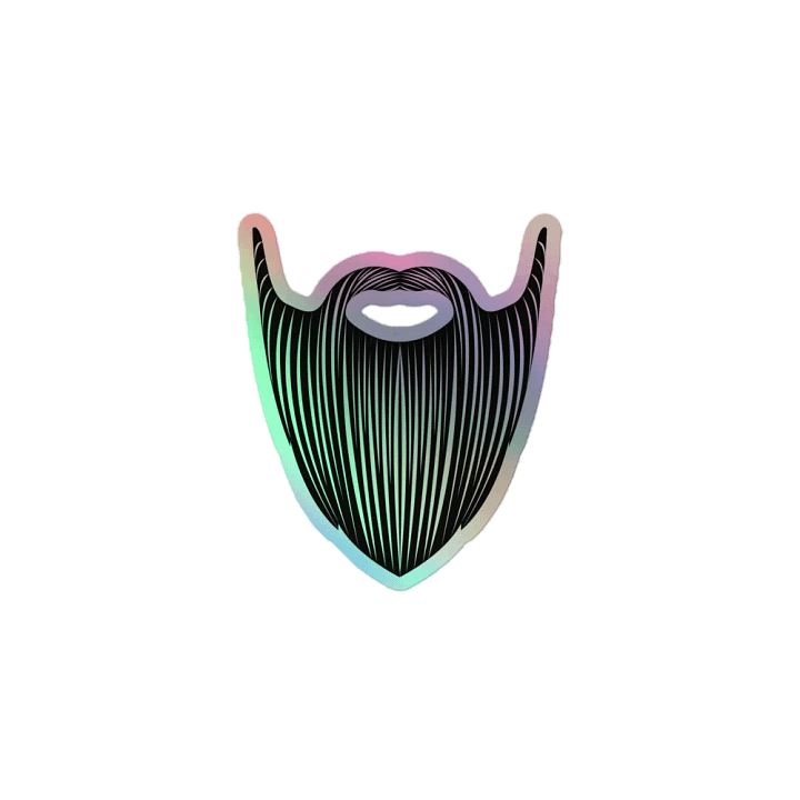 ManBearNug Beard Holo Sticker product image (1)