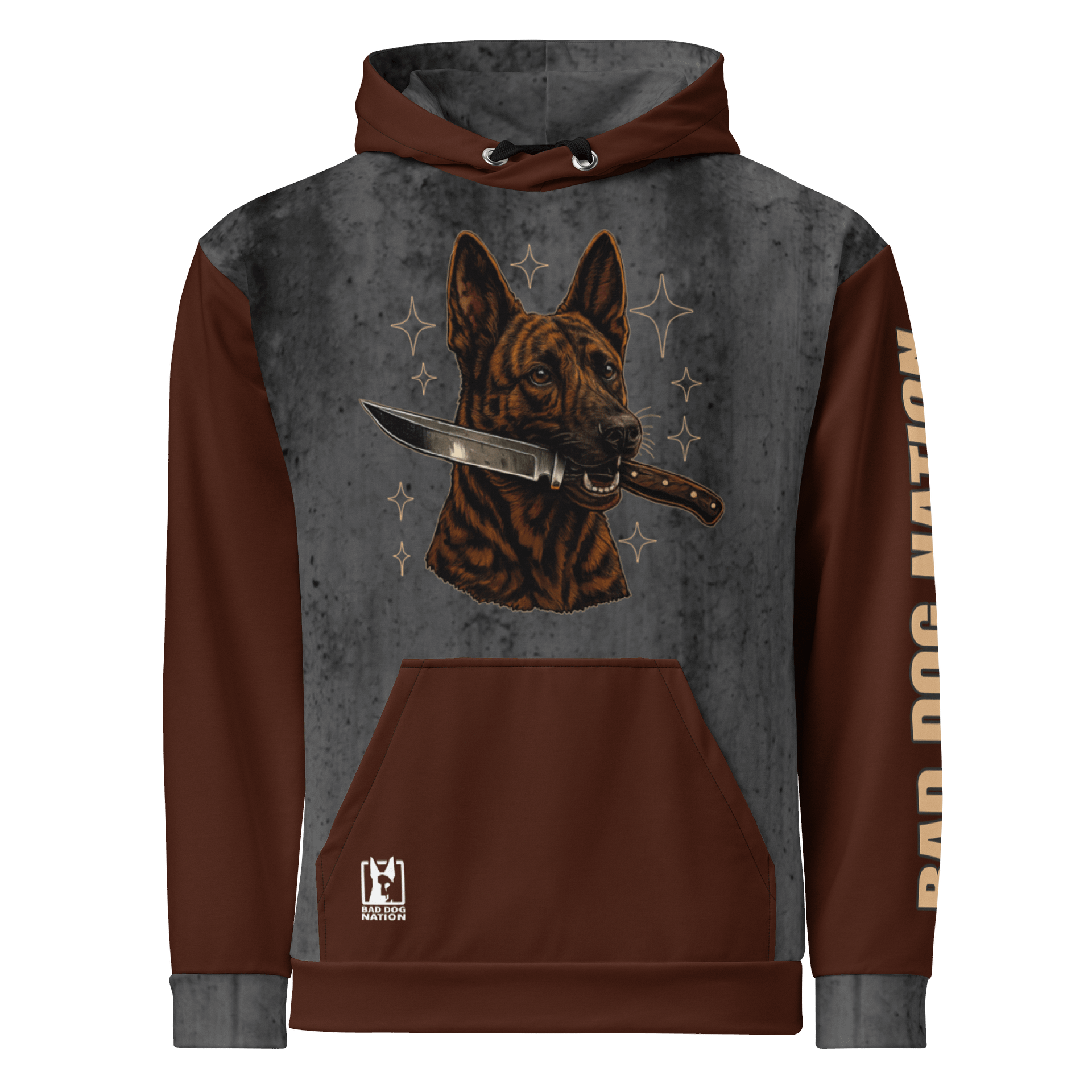 Completely Unhinged Dutch Shepherd - Adult All-Over Print Unisex Hoodie product image (1)
