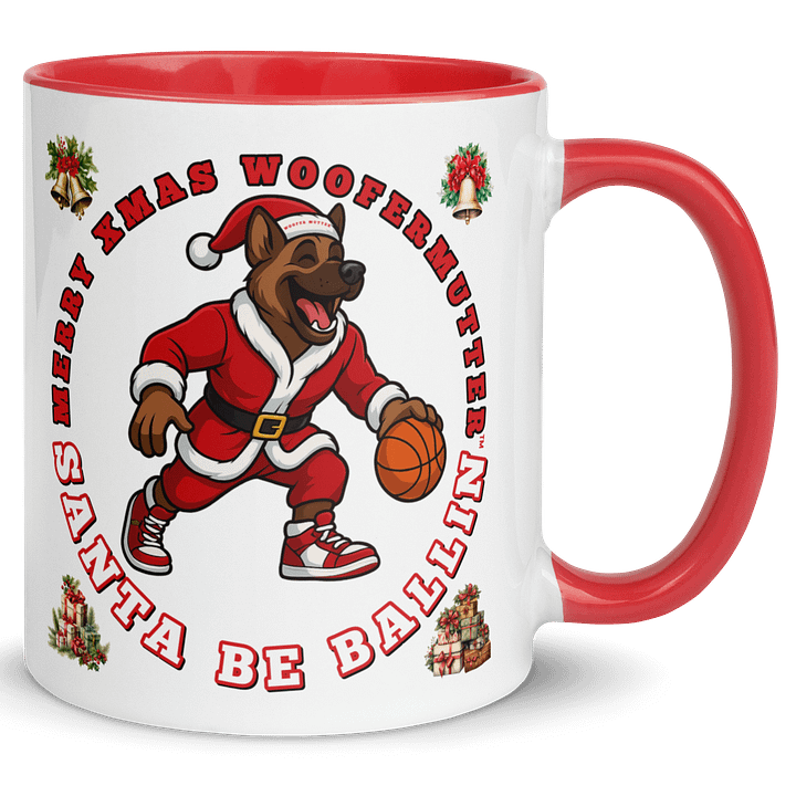 WooferMutter™ Santa Be Ballin Xmas Mug - German Shepherd product image (10)