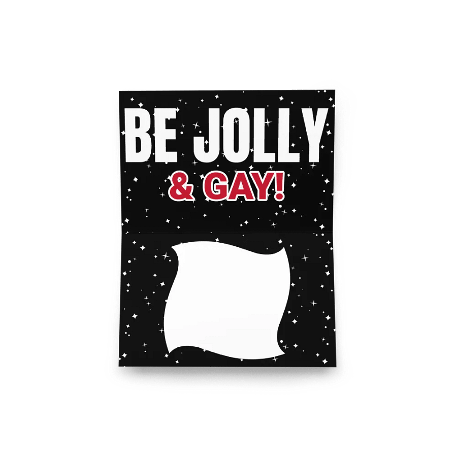 Santa Leather Daddy Christmas Pride Christmas Card product image (5)