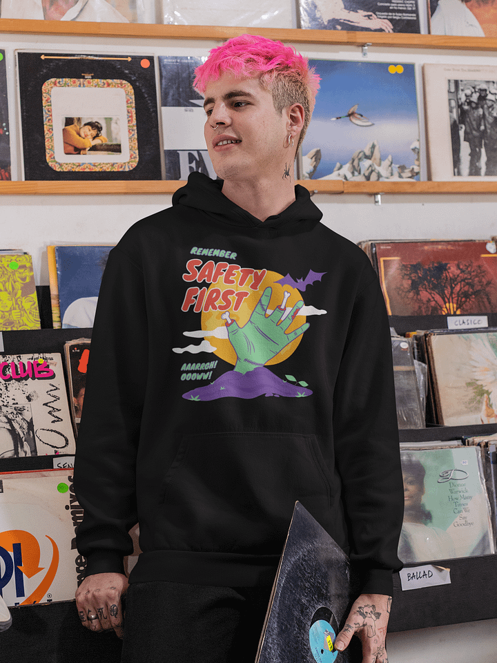 Safety First Zombie Hoodie product image (1)