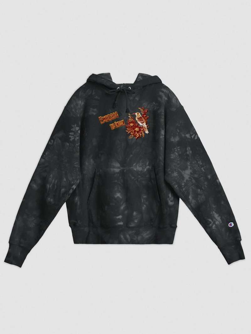 Embrace the Unseen The Rare Whisper of the White RavenChampion Tie-Dye Hoodie