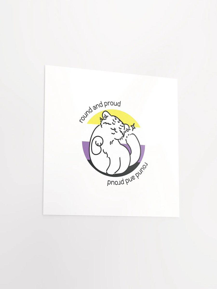 Round and Proud Manul Nonbinary Version - Matte Poster product image (3)