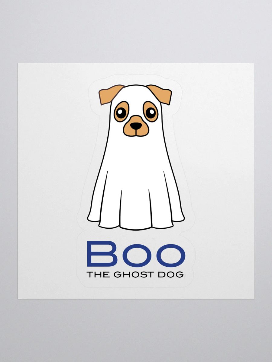 Boo The Ghost Dog Kiss Cut Stickers product image (1)