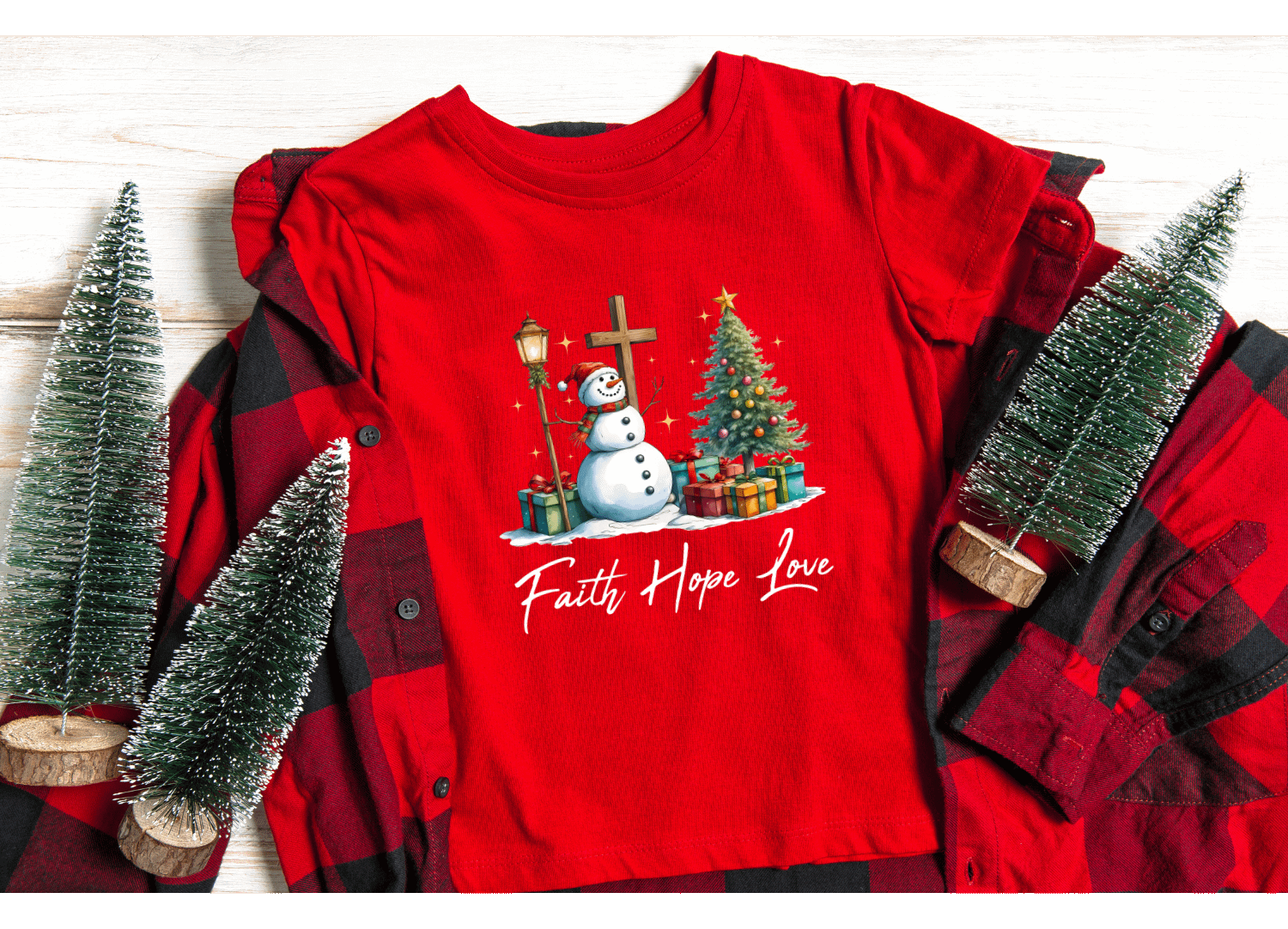 Faith Hope and Love Winter Wonderland T-Shirt product image (37)