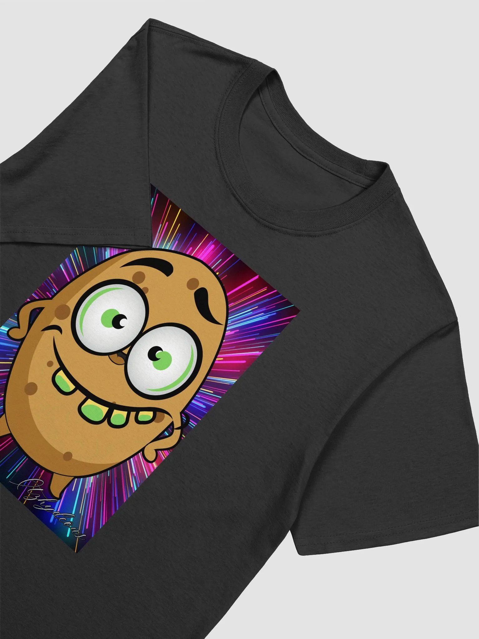 Neon Potato Smile Unisex T-Shirt product image (3)