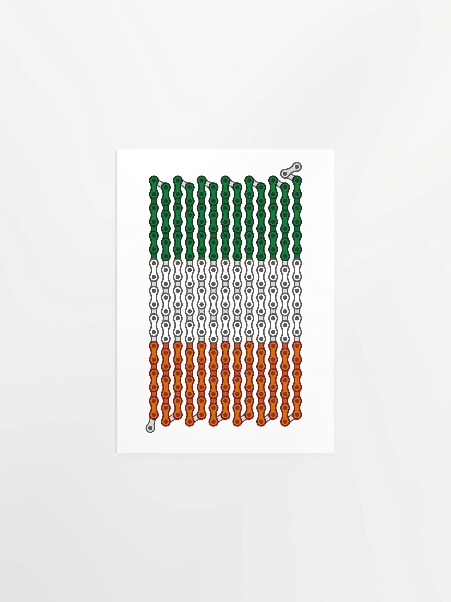 Ireland Bike Chain Flag Poster product image (2)