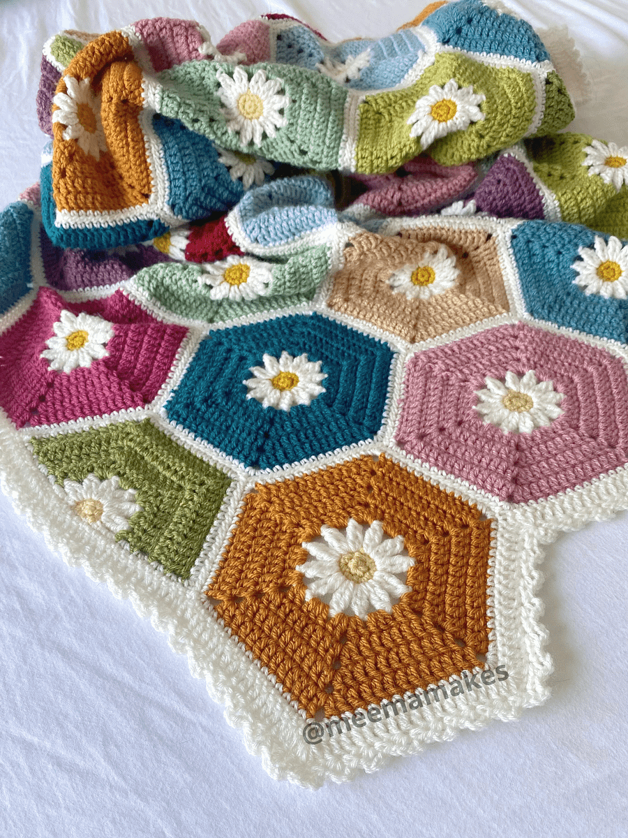 Hexadaisy Blanket Pattern product image (6)