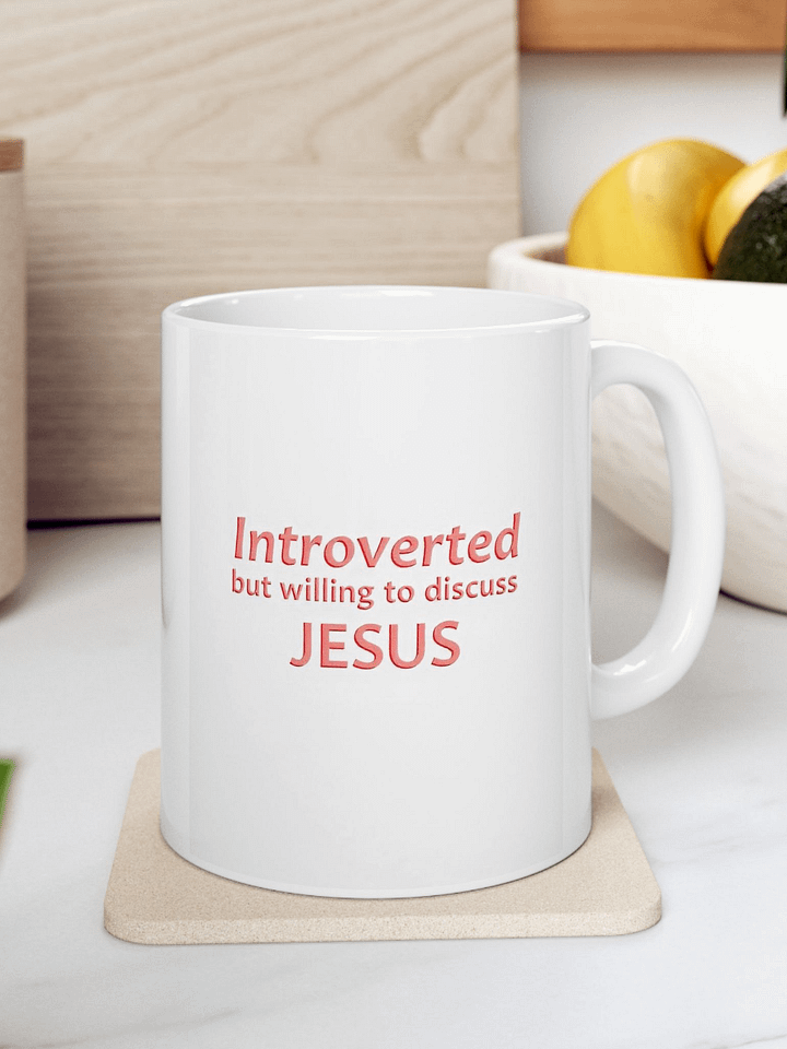 Introverted But Willing To Discuss Jesus Mug product image (2)