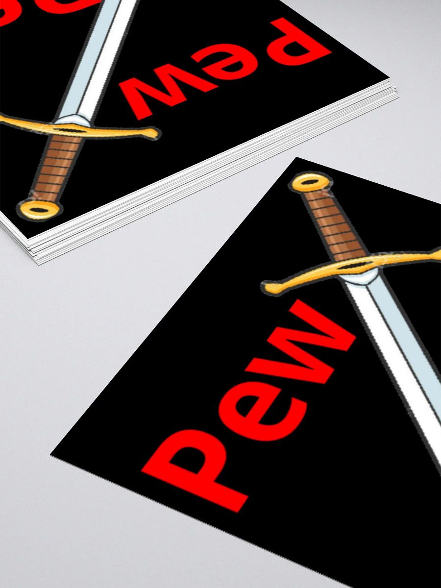 Pew Pew - Black 'Kiss Cut Sticker' product image (10)