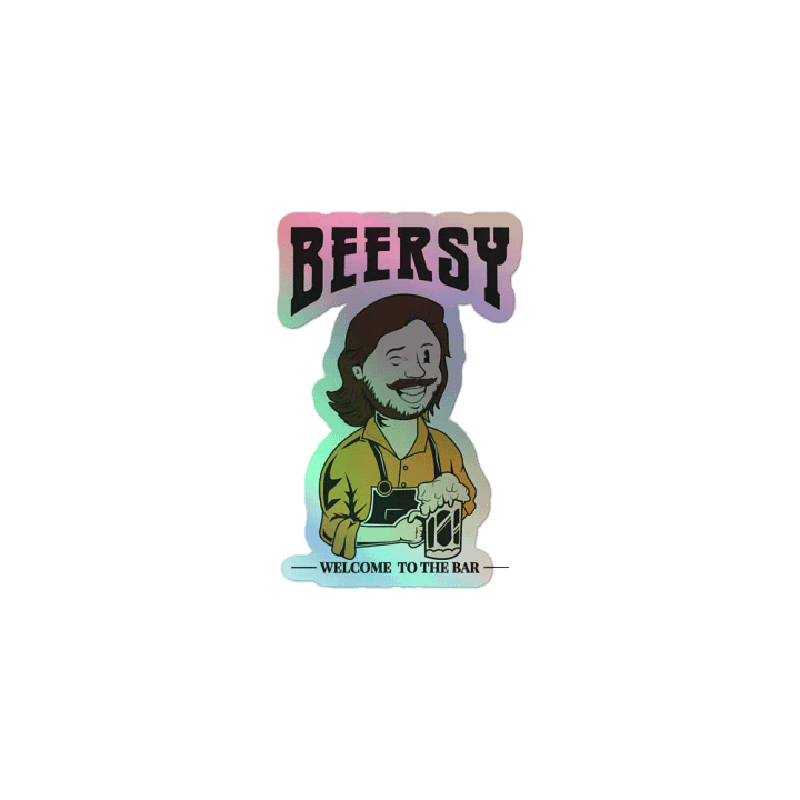 The Bartender's Holographic Sticker product image (1)