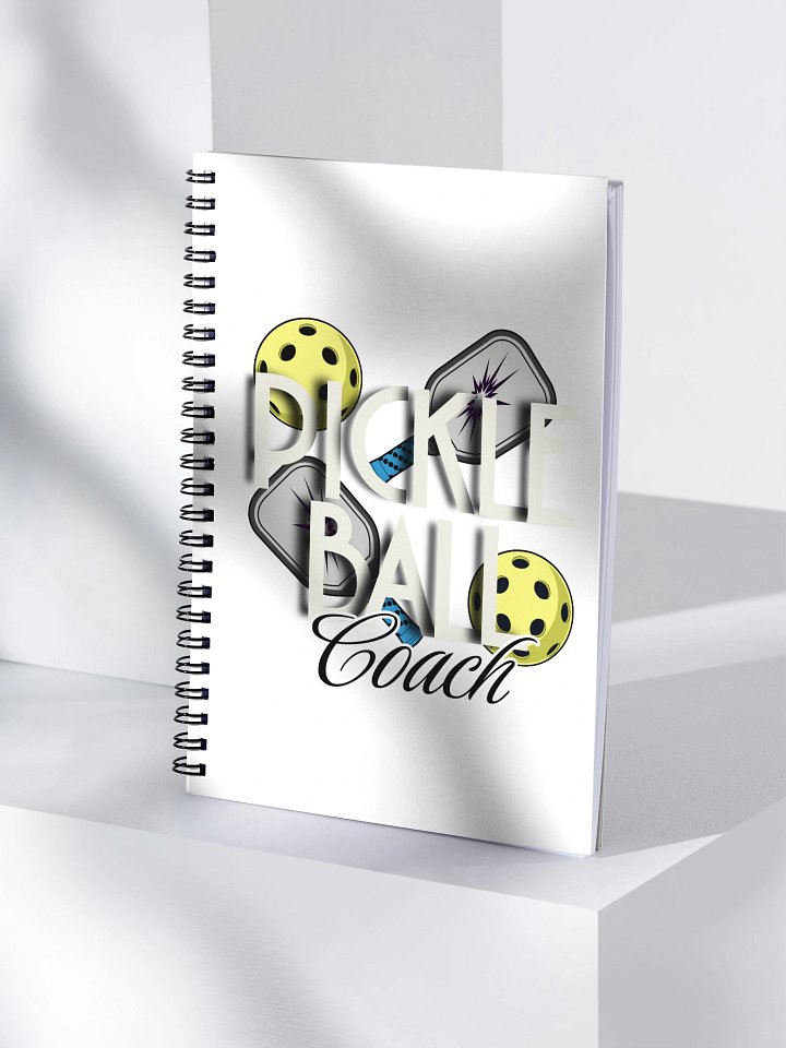 Pickleball Coach Reflective Spiral Notebook product image (1)