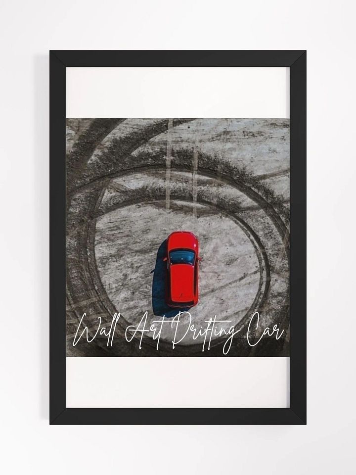 Wall Art Drifting Car Framed High-Quality Matte Poster (in) product image (1)
