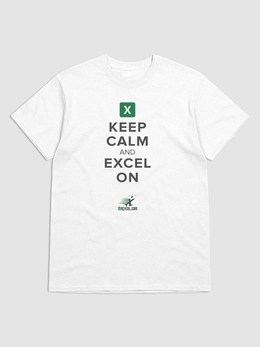 Keep Calm and Excel On - White T-Shirt product image (2)