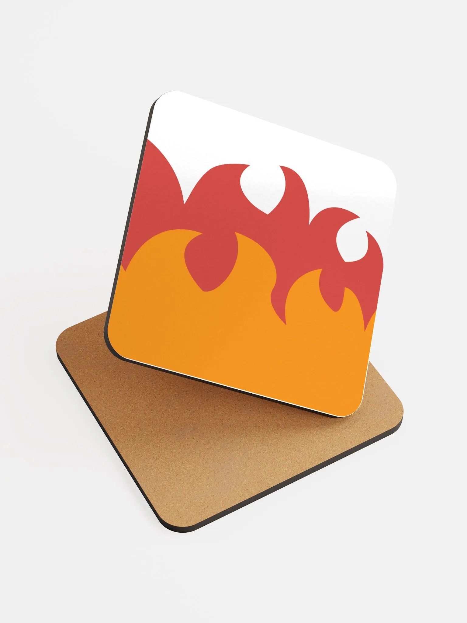Fires of Heck Glossed Cork Coaster product image (6)