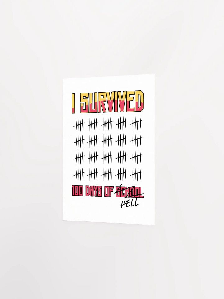 I Survived 100 Days of School Teacher Poster product image (11)