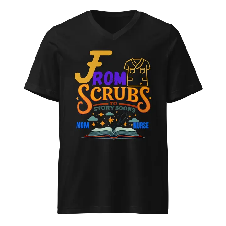 From Scrubs to Storybooks V-Neck Tee product image (1)