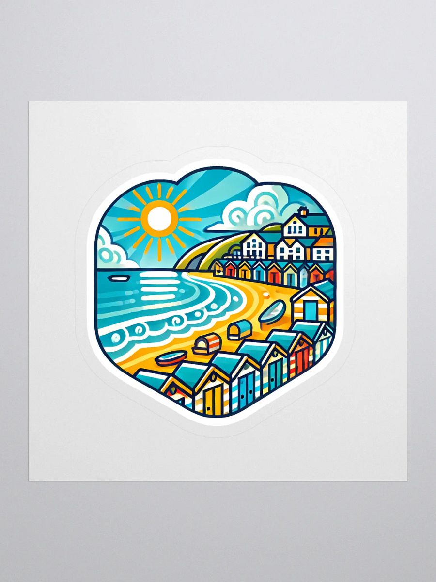 Sunset Coastline Kiss Cut Stickers product image (1)