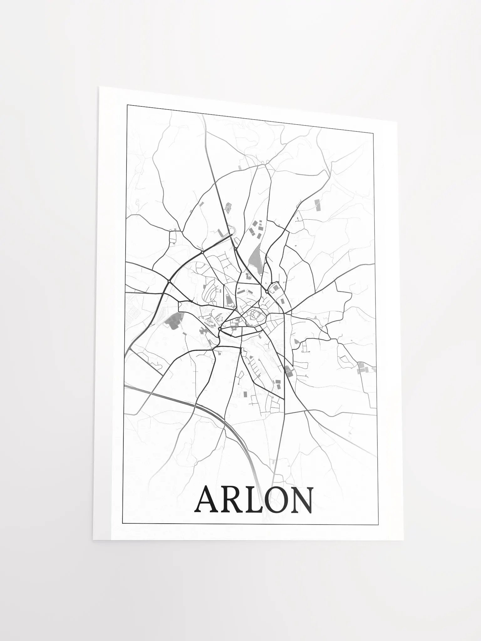 Arlon, Belgium, city map print product image (14)