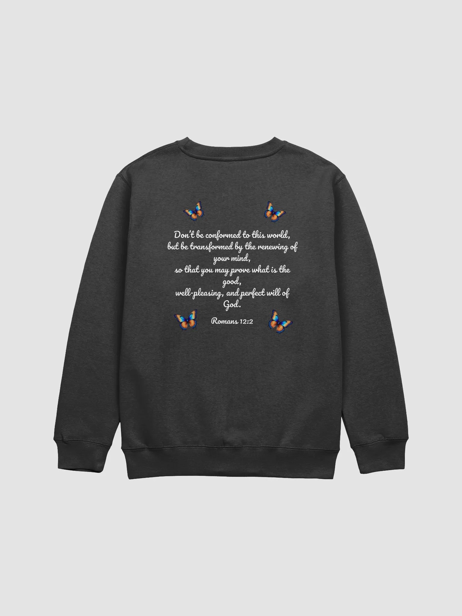 Transformed Butterfly Crewneck (Black) product image (2)