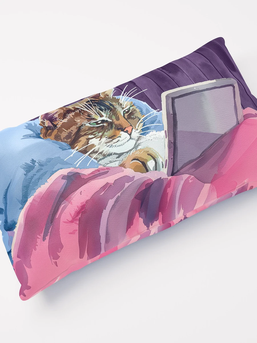 21st Century Digital Cat – Fun Feline Throw Pillow product image (5)