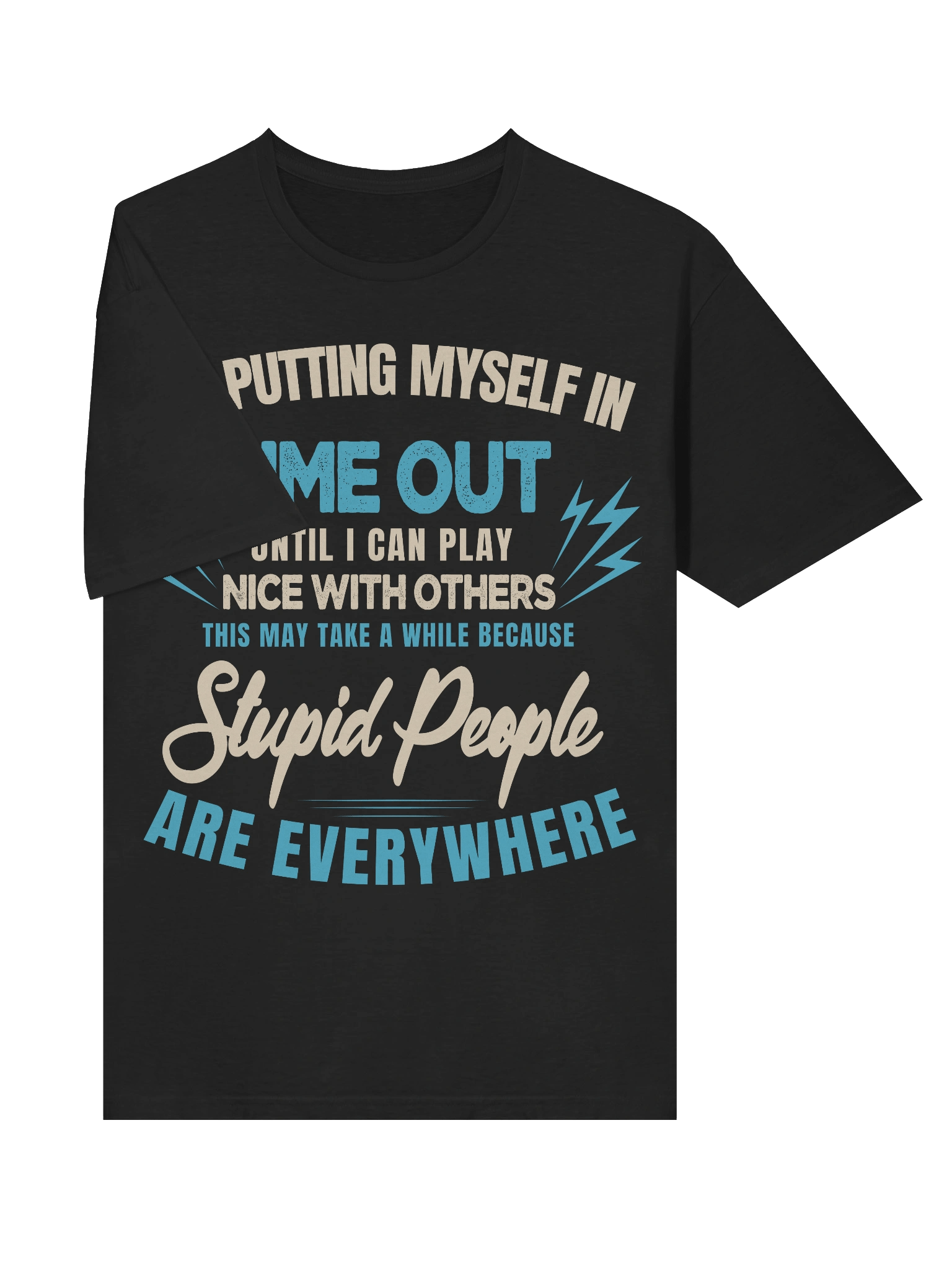 Meme – Time Out – Stupid People Everywhere – Gildan Softstyle T-Shirt product image (3)