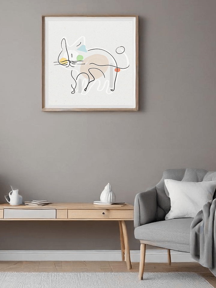 Abstract Cat Art Print product image (6)