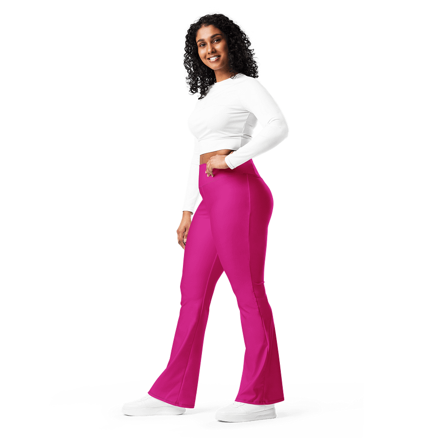 Chic Pink Flare Leggings product image (9)