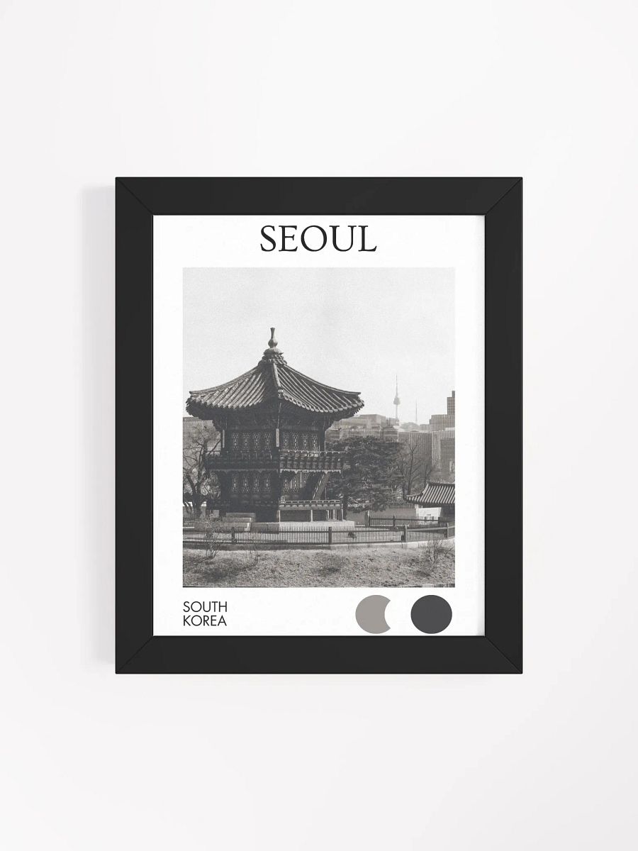 Pavilion of Seoul - Black & White / Framed product image (4)