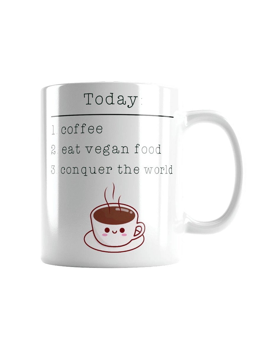 “Vegan Conquers the World” Coffee or Tea Mug product image (1)