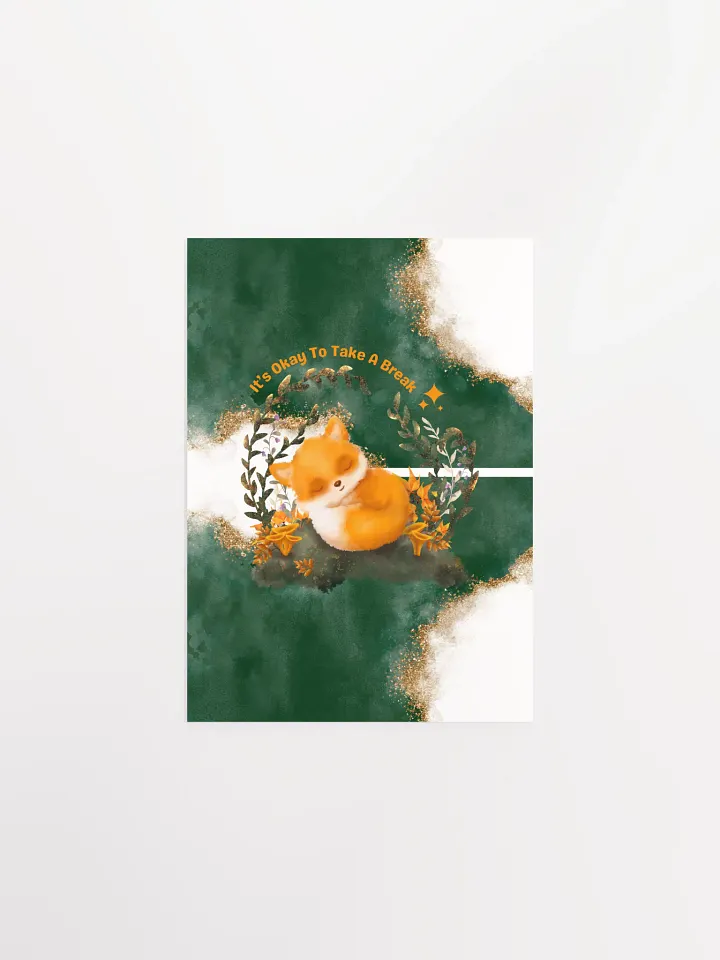 Fox Relaxation Matte Poster product image (1)