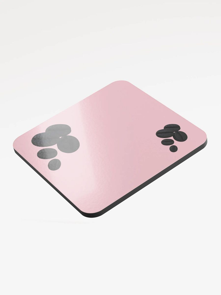Pink Black Coffee Beans Coaster product image (3)