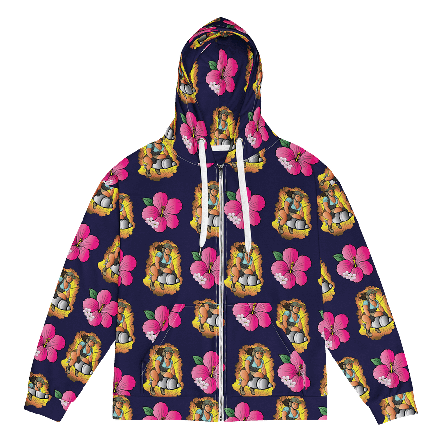 Hawaiian Thick Thighs Full-Zip Hoodie product image (1)