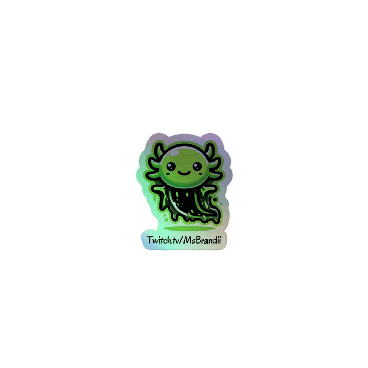 Phasmo the Axolotl Holographic Sticker product image (1)