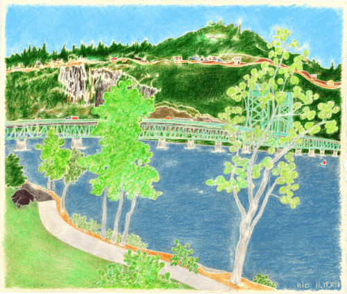 View 2 from the Hood River, Oregon Best Western 11.26.17 Print product image (3)