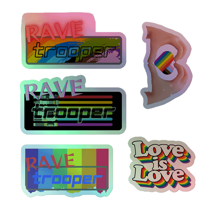 shiny pride trooper stickies product image (1)
