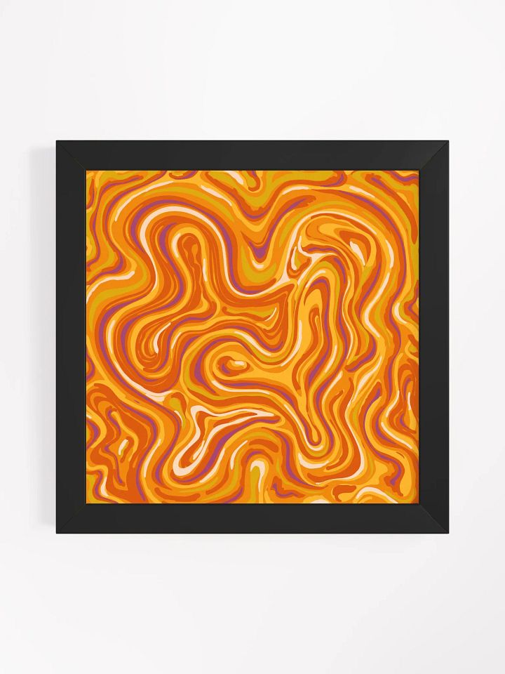 Swirling Sunset Framed Abstract Poster - Stone No. 6 product image (2)