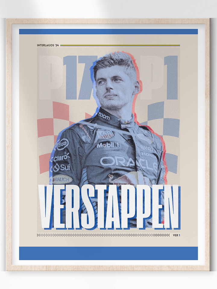 Max Verstappen Brazilian GP 2024 | Printable Poster product image (1)