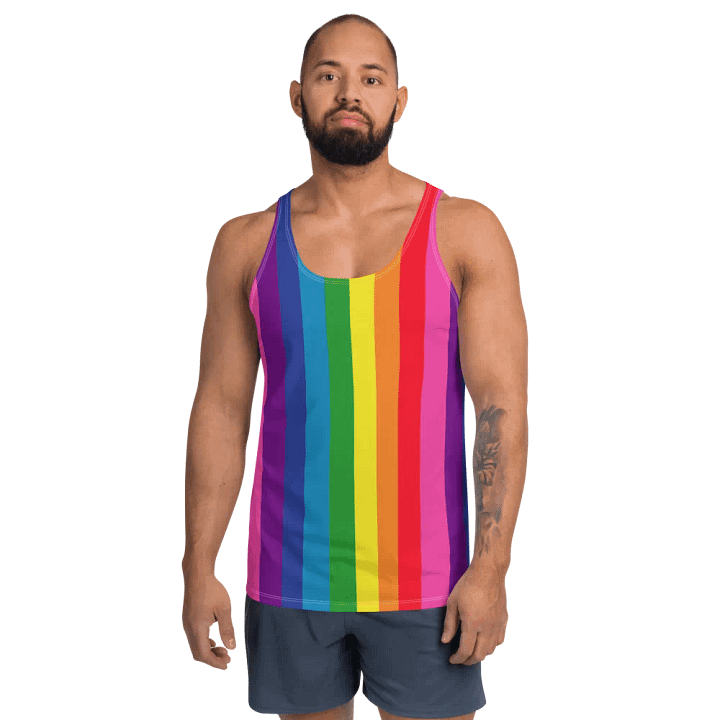 1978 Rainbow Pride Flag = 8-Color - All-Over Print Tank product image (2)