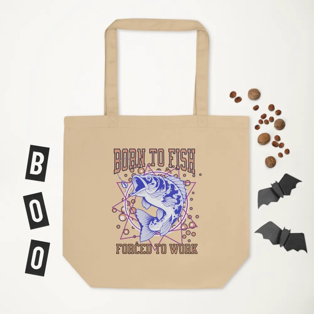 Born To Fish Forced To Work Dynamic Fisherman's Tote product image (6)